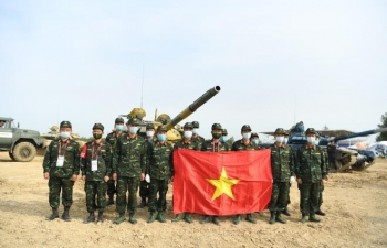 Đội tuyển xe tăng Việt Nam vô địch Tank Biathlon 2020