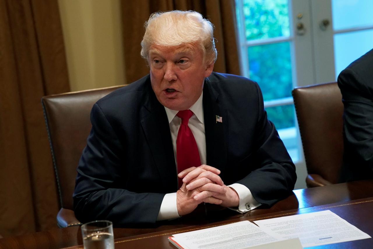 ong trump he lo giai phap duy nhat voi trieu tien