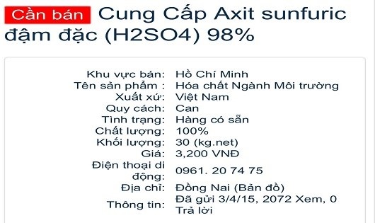 soc voi cac kieu dich vu danh ghen doc duoc axit duoc rao ban cong khai