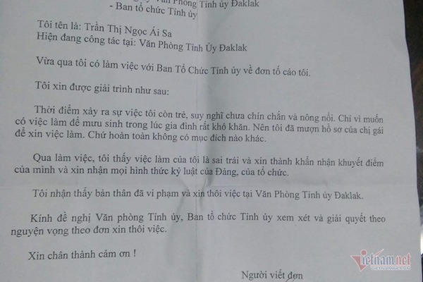 tinh uy dak lak mang xa hoi dang khong chinh xac vu ba ai sa