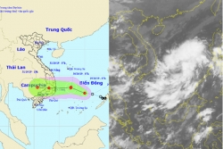 Bão đổ bộ vào đất liền khu vực Bình Định - Ninh Thuận