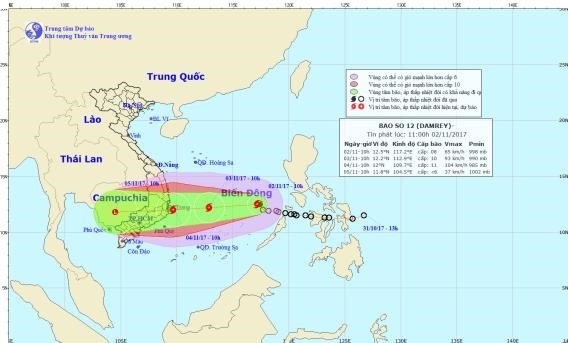 bao lon damrey do bo vao da nang dung dip tuan le cap cao apec 2017