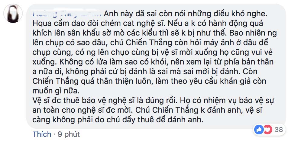 thuc hu chuyen danh hai chien thang cho ve si danh fan ham mo chay mau