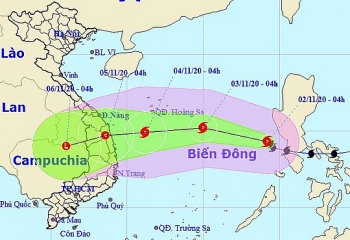 Bão Goni hướng vào Đà Nẵng - Phú Yên