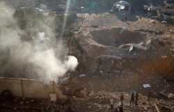 israel khong kich gaza dap tra hamas ba nguoi palestine bi thuong