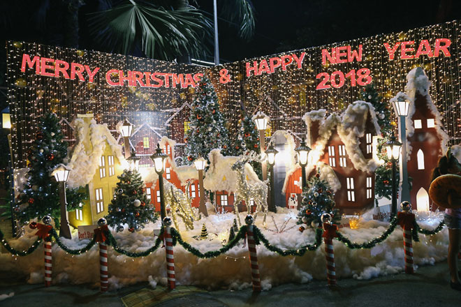 dan gau di choi noel tai 8 dia diem lang man nhat sai gon