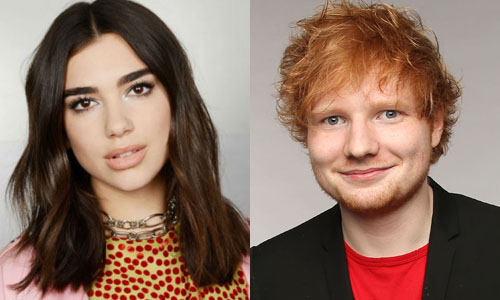 dua lipa ed sheeran dan dau de cu brit awards 2018