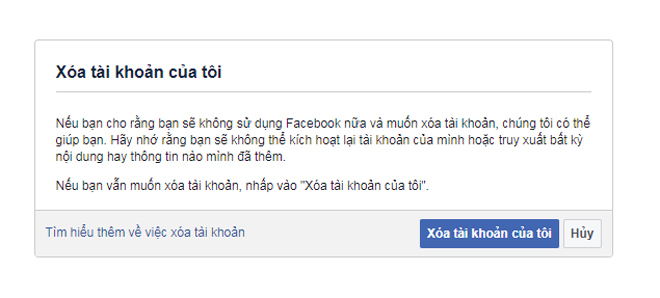 3 cach xoa tai khoan facebook nhanh nhat