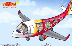 bo van hoa lam viec voi vietjet vu mau phan cam