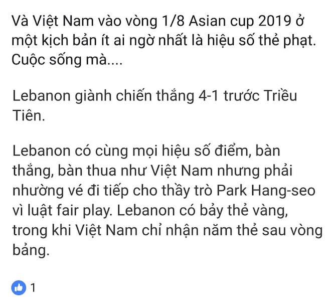 dan mang nghi gi khi viet nam vao vong 18 asian cup 2019