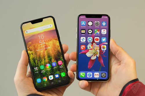 asus ra zenfone 5 thiet ke giong iphone x