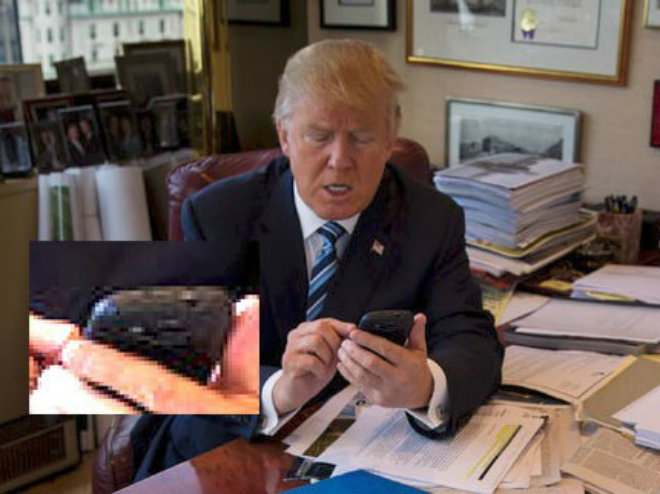 la ong donald trump tung dung smartphone co lo si galaxy s3