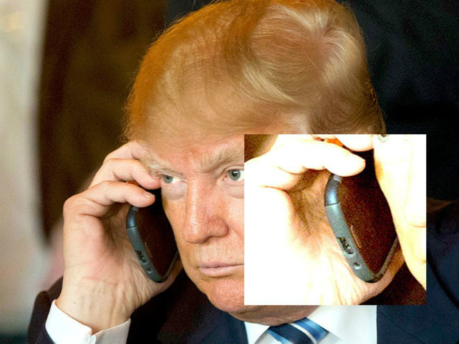 la ong donald trump tung dung smartphone co lo si galaxy s3