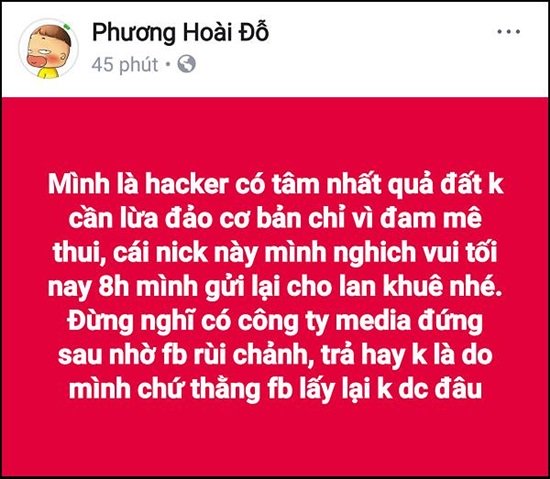 lan khue khoc vi facebook co fan khung bi hacker lay lam tro dua