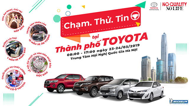 toyota to chuc de nguoi tieu dung lai thu tat ca cac dong xe tai ha noi