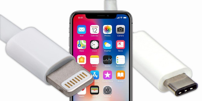 iphone 2018 co the thay cong lightning bang usb c