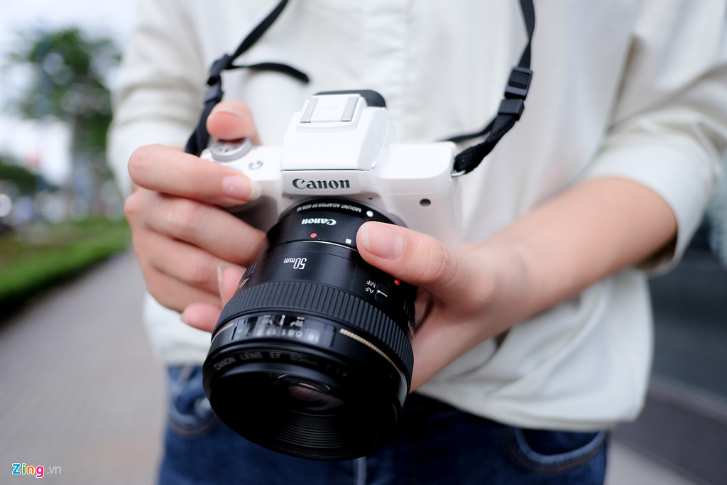 canon eos m50 don truc dien vao fujifilm sony