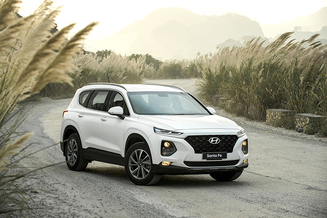 hyundai santafe 2019 da nang va ca tinh