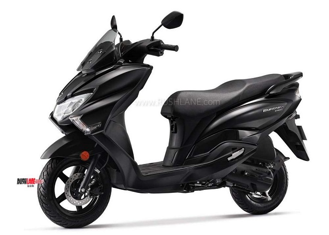 suzuki burgman street nhan mau den mo matte black them phan quy phai