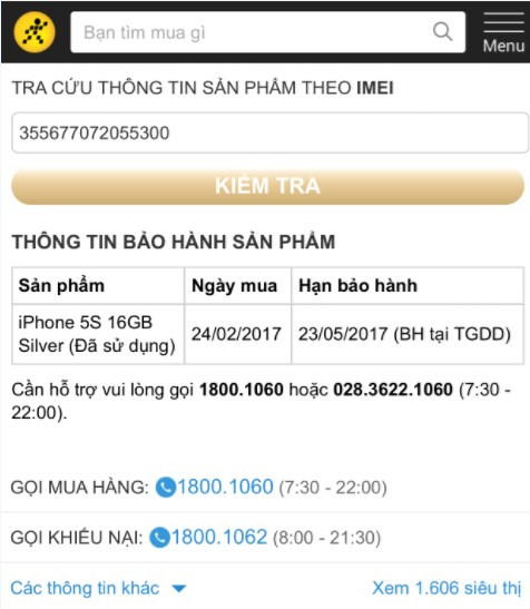 the gioi di dong thua nhan ban iphone 5s hang dung