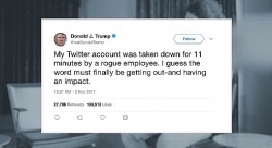 Lộ diện thủ phạm cố tình khóa tài khoản Twitter của TT Trump