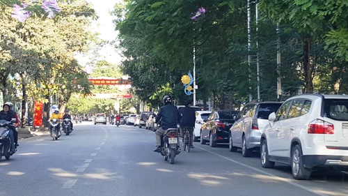 hai phong cam do oto tren nhieu tuyen pho trung tam