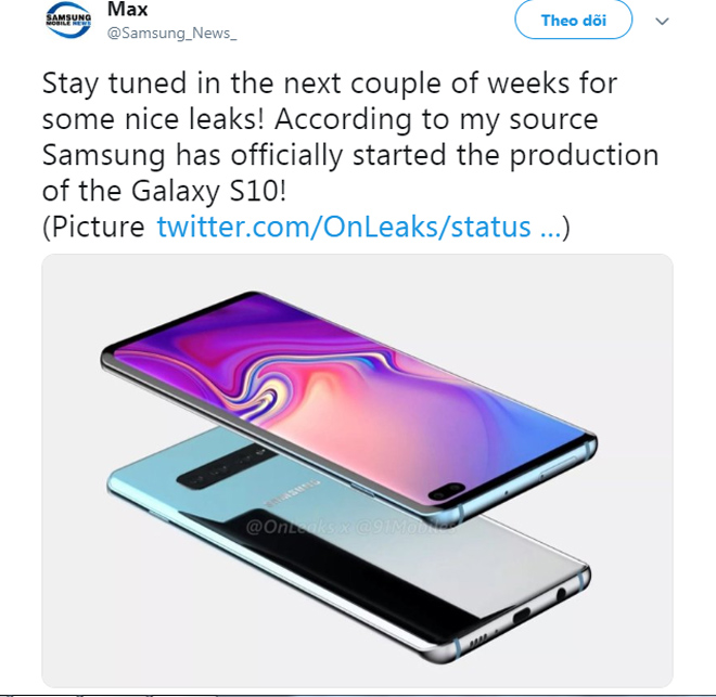 galaxy s10 dang duoc san xuat hang loat som