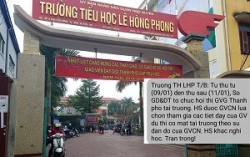 ts vu thu huong giao vien tham gia thi day gioi hau het do nha truong bat ep