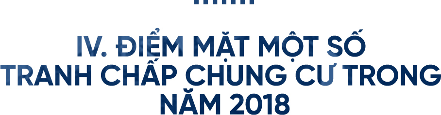 toan canh 108 diem nong tranh chap chung cu nam 2018