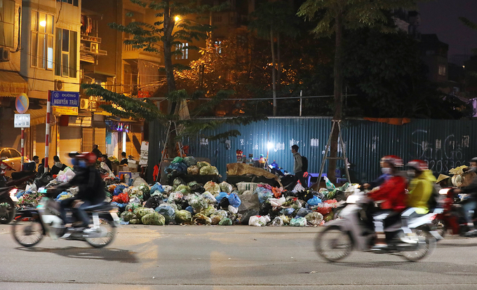 rac chat cao qua dau nguoi sau 3 ngay u dong o ha noi