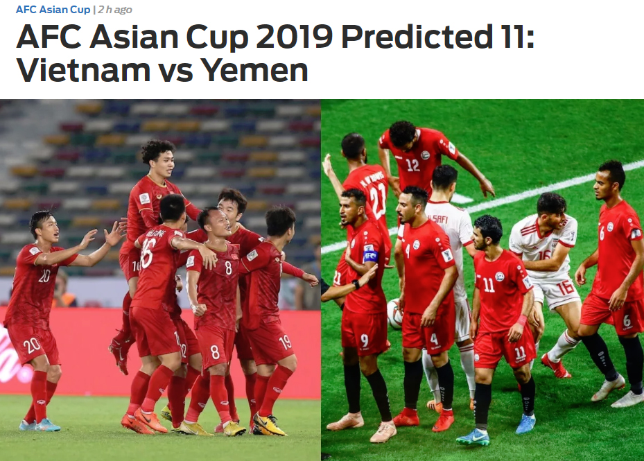 bao chau a du doan doi hinh ra san tran viet nam vs yemen