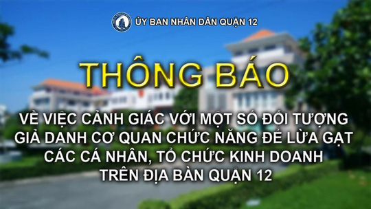 ro su that can bo quan ly thi truong quotvoiquot tien o quan 12