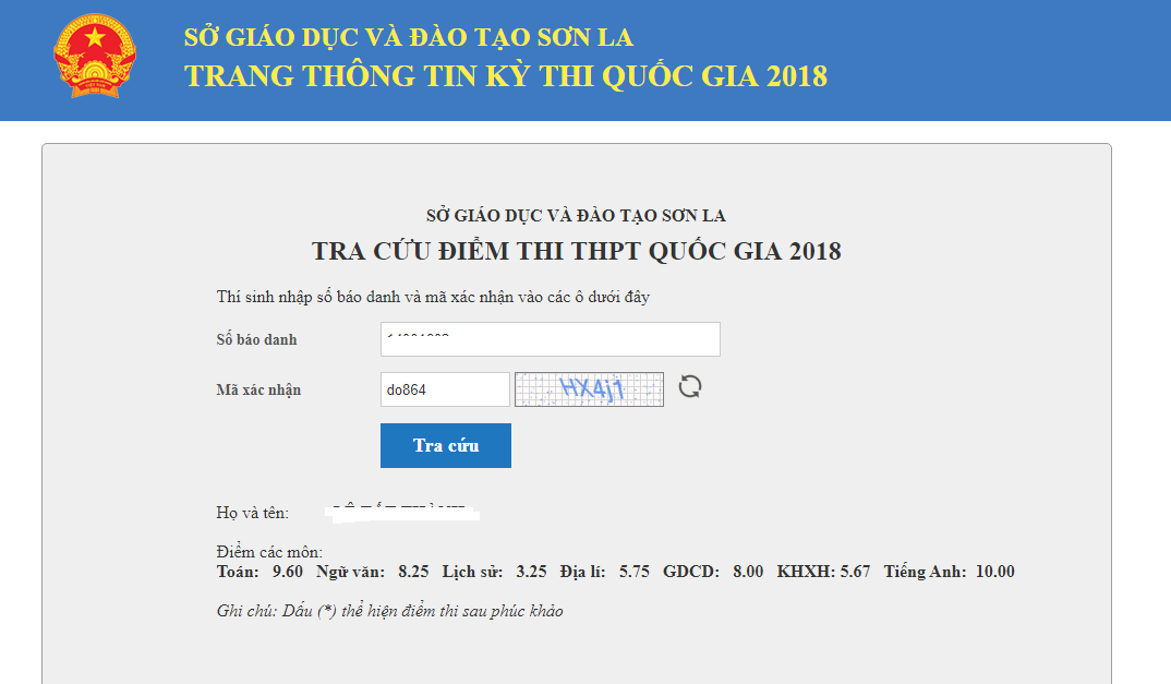 hoc sinh gioi cua son la buc xuc vi nhieu thi sinh trong tinh co diem cao bat thuong