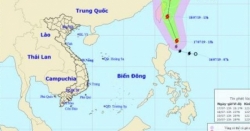 Bão Danas thẳng hướng Tây Bắc, giật cấp 11, nguy cơ bão chồng bão