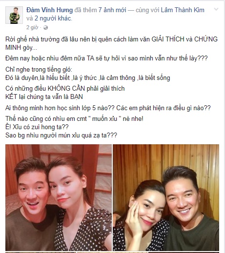 ho ngoc ha mr dam dang anh chup chung than thiet xoa nghi van bat hoa