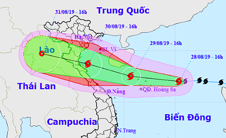 bao podul se vao mien trung