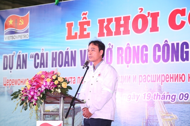 vietsovpetro khoi cong du an cai hoan va mo rong cong suat nen khi lo 09 1