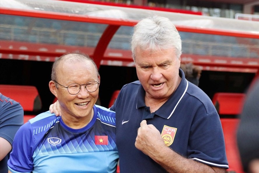 guus hiddink va nuoc mat park hang seo