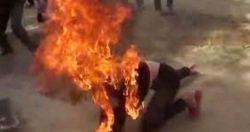 Ghen tuông, chồng đổ xăng đốt vợ đang mang thai ở Kon Tum