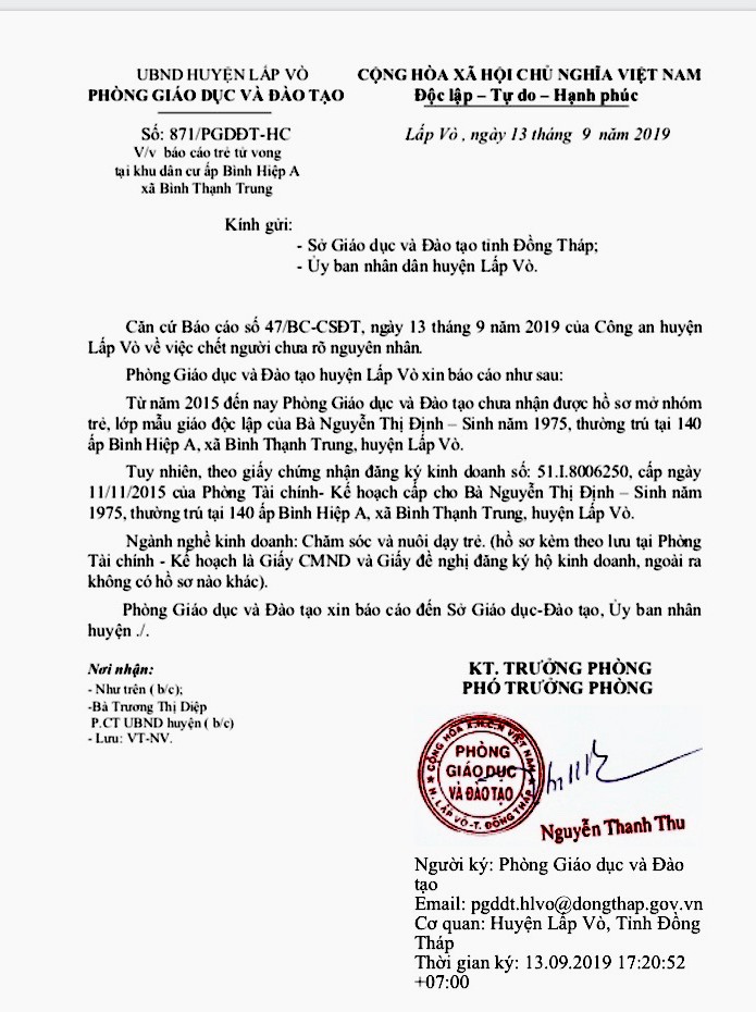 be trai 1 tuoi tu vong tai diem giu tre sau 3 gio nhap hoc