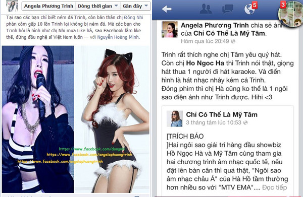 ngoai cuong do la nhieu nghe si cung khon don vi bi lam gia facebook