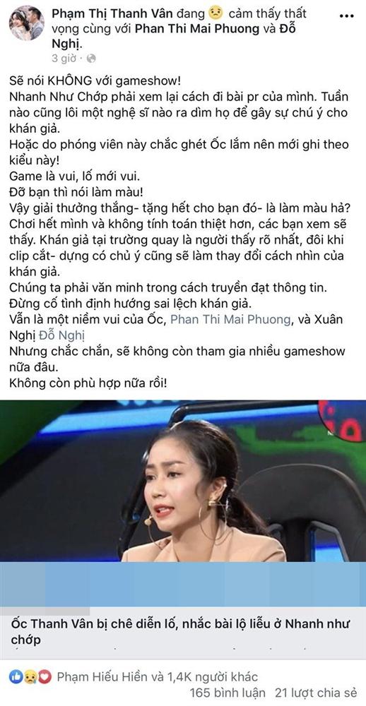 dong loat nghe si viet cong khai tuyen bo tuyet giao voi gameshow