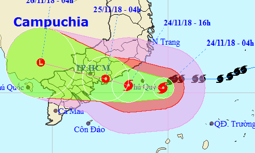 bao usagi chech xuong phia nam dao phu quy dang mua to