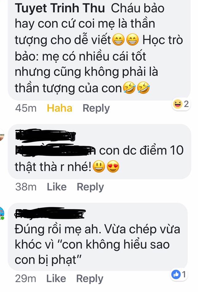 tu choi viet van ta than tuong hoc sinh bi phat chep 100 lan cau em xin loi co