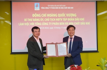 Bí thư Đảng Ủy, Chủ tịch HĐTV PVN Hoàng Quốc Vượng làm việc với PVFCCo