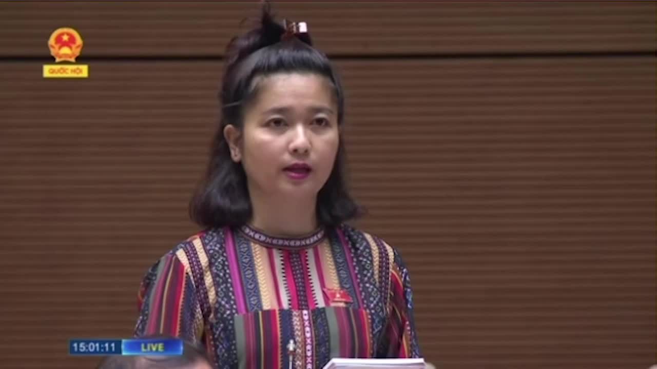 Nữ đại biểu H’Bơ Khăp: 'Bộ trưởng tiếp tục ủng hộ làm thủy điện nhỏ đúng không?'
